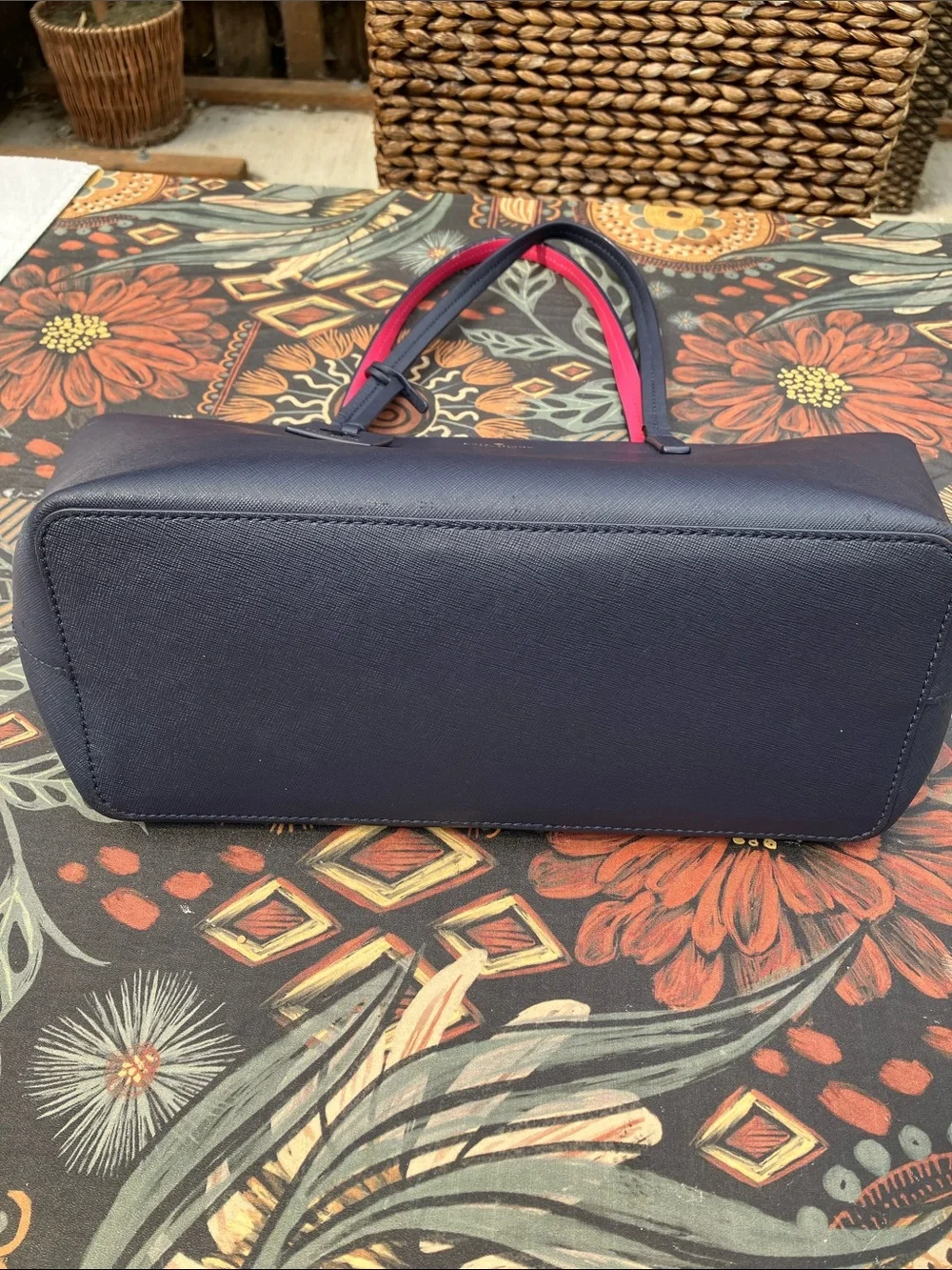 Kate Spade Scott’s Place Lida Navy and Pink Tote